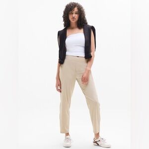 Athleta Brooklyn Ankle Pants Tan